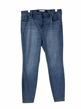 Liverpool Eco Logical Hi Rise Ankle Jeans Size 16W Scenic Medium Blue Wash Denim